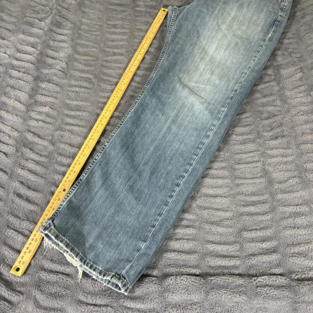 Levis 559 Relaxed Straight Leg Jeans Mens 42x34 Medium Wash Blue Denim AR323